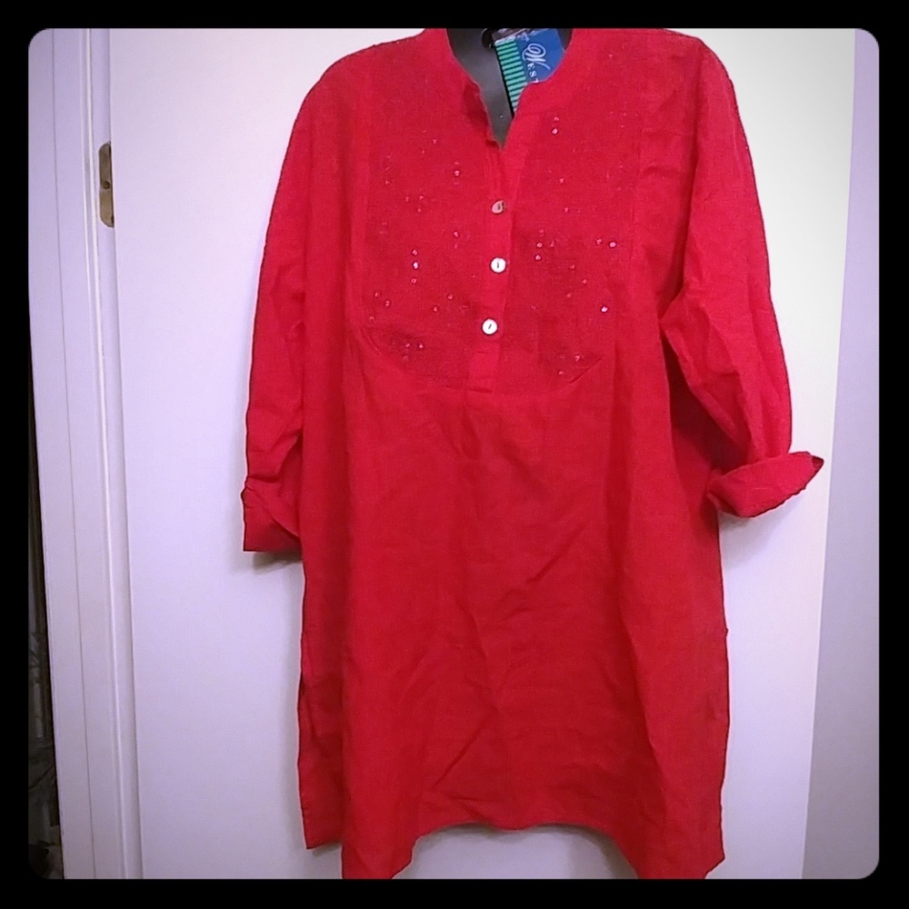 NWT Hot Pink Tunic/Top Size XXL